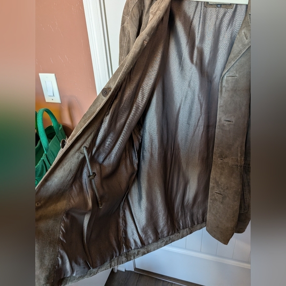 Robert Comstock Y2K Men's Endurance Suede/Leather Jacket Size 40 Tan/Brown - Picture 7 of 8